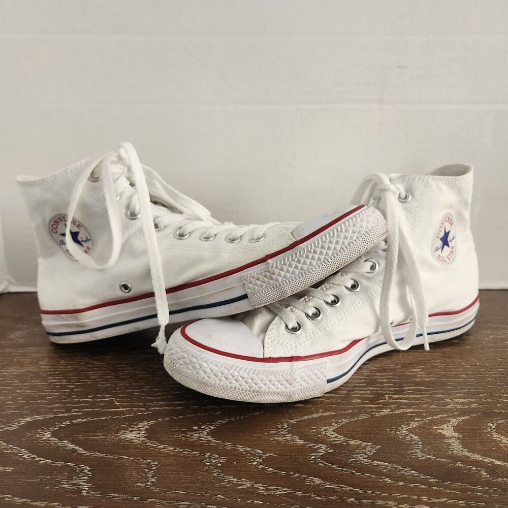 Converse Chuck Taylor All Star White High Top Sneakers Unisex Mens 9 Womens 11